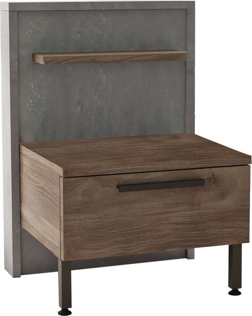 Home nattbord - Brun/grå Home nattbord - Brun/grå