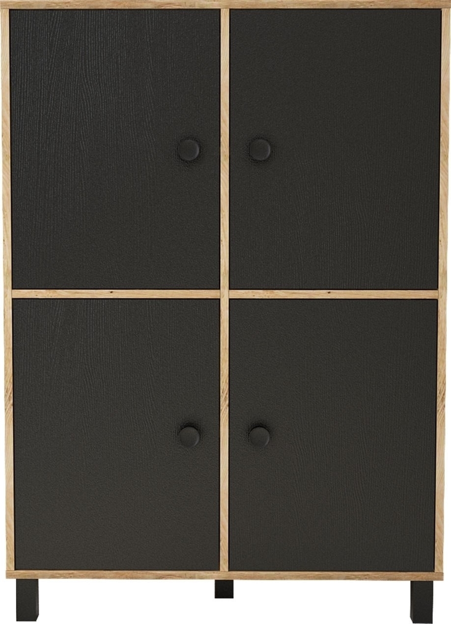 Vilamo skap 45 - Furu/svart Vilamo skap 45 - Furu/svart