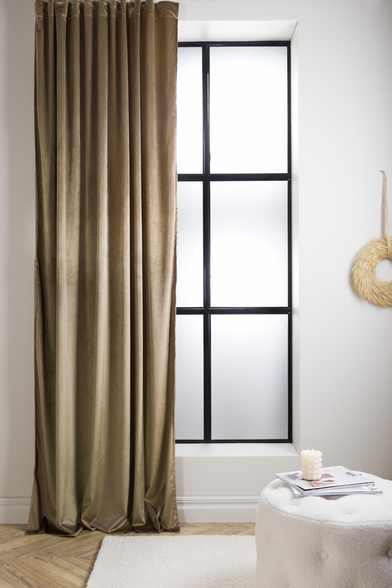 Magdalena gardin, 135x250 cm - Brun