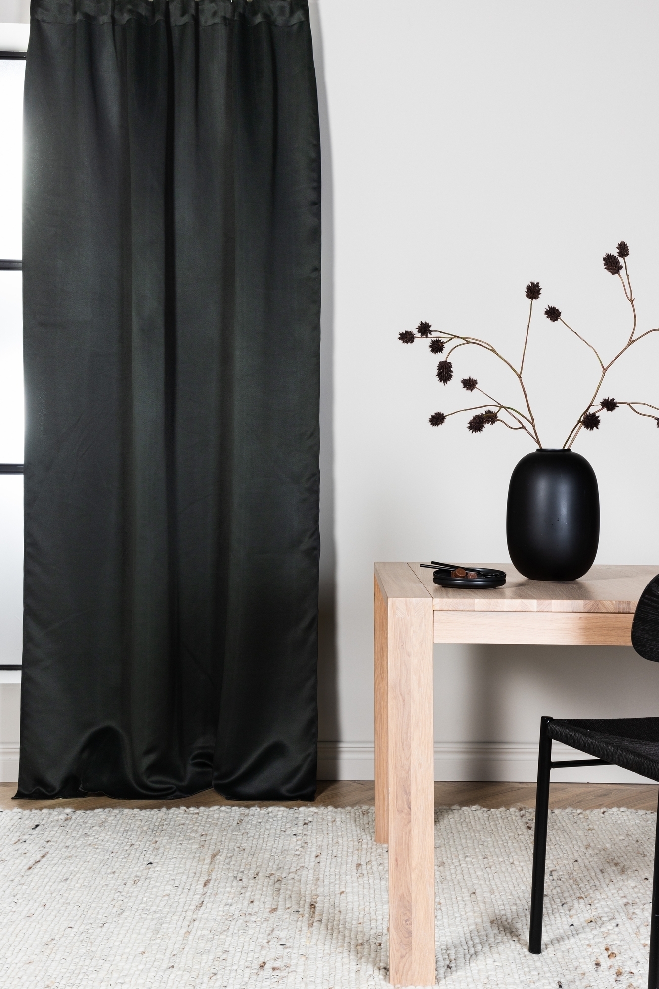 Glenn gardin - Svart Glenn gardin - Svart