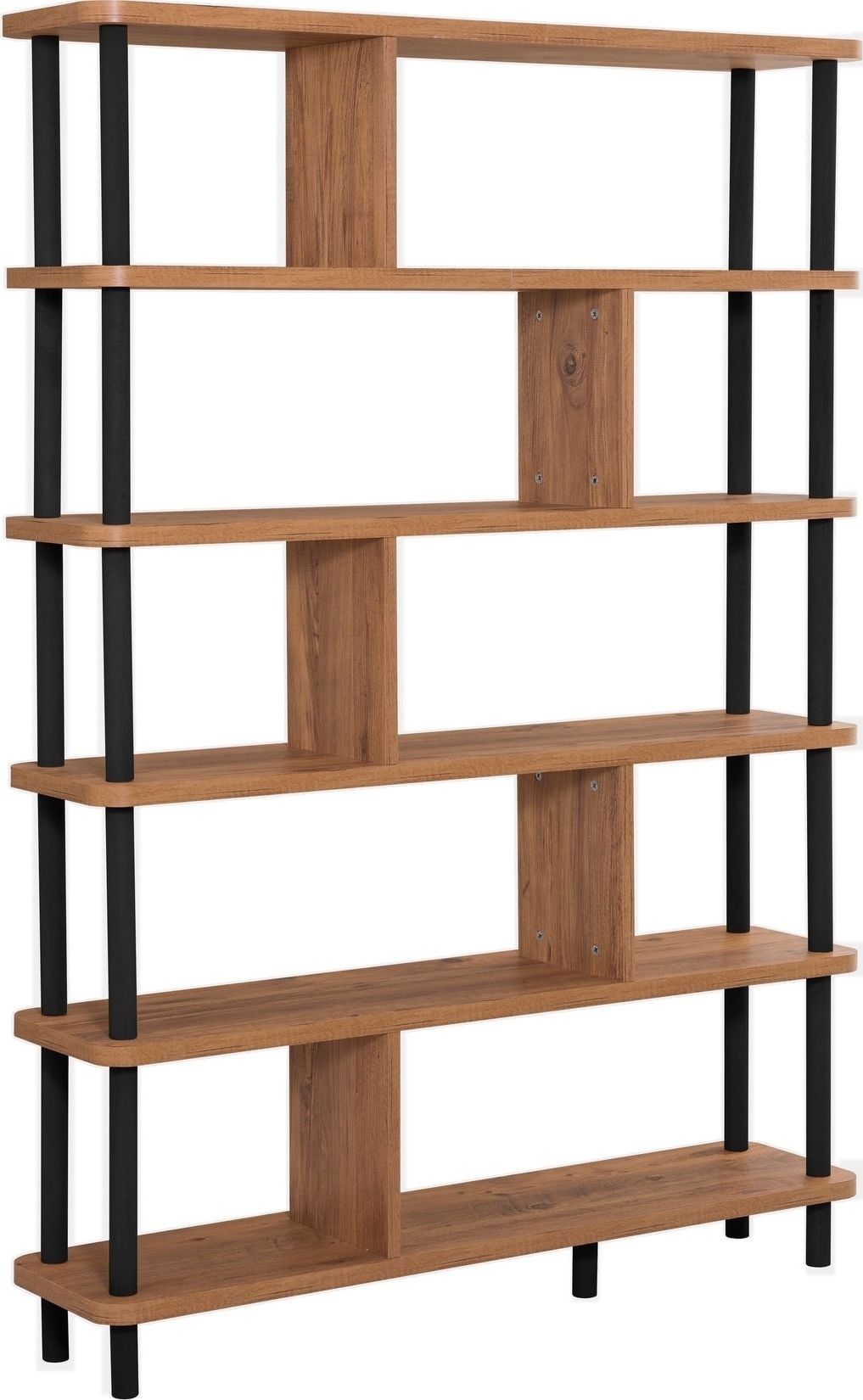 Meta bokhylle - Sort/furu Meta bokhylle - Sort/furu