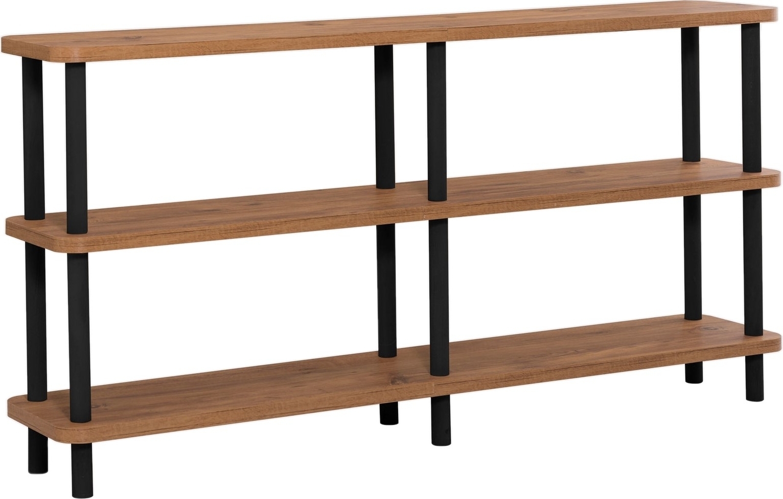 Raca bokhylle - Sort/furu Raca bokhylle - Sort/furu