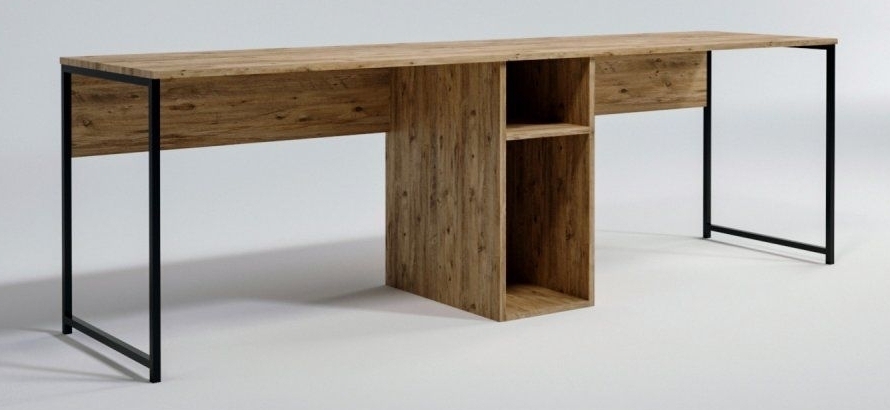 Limbo skrivebord 240x60 cm - Eik