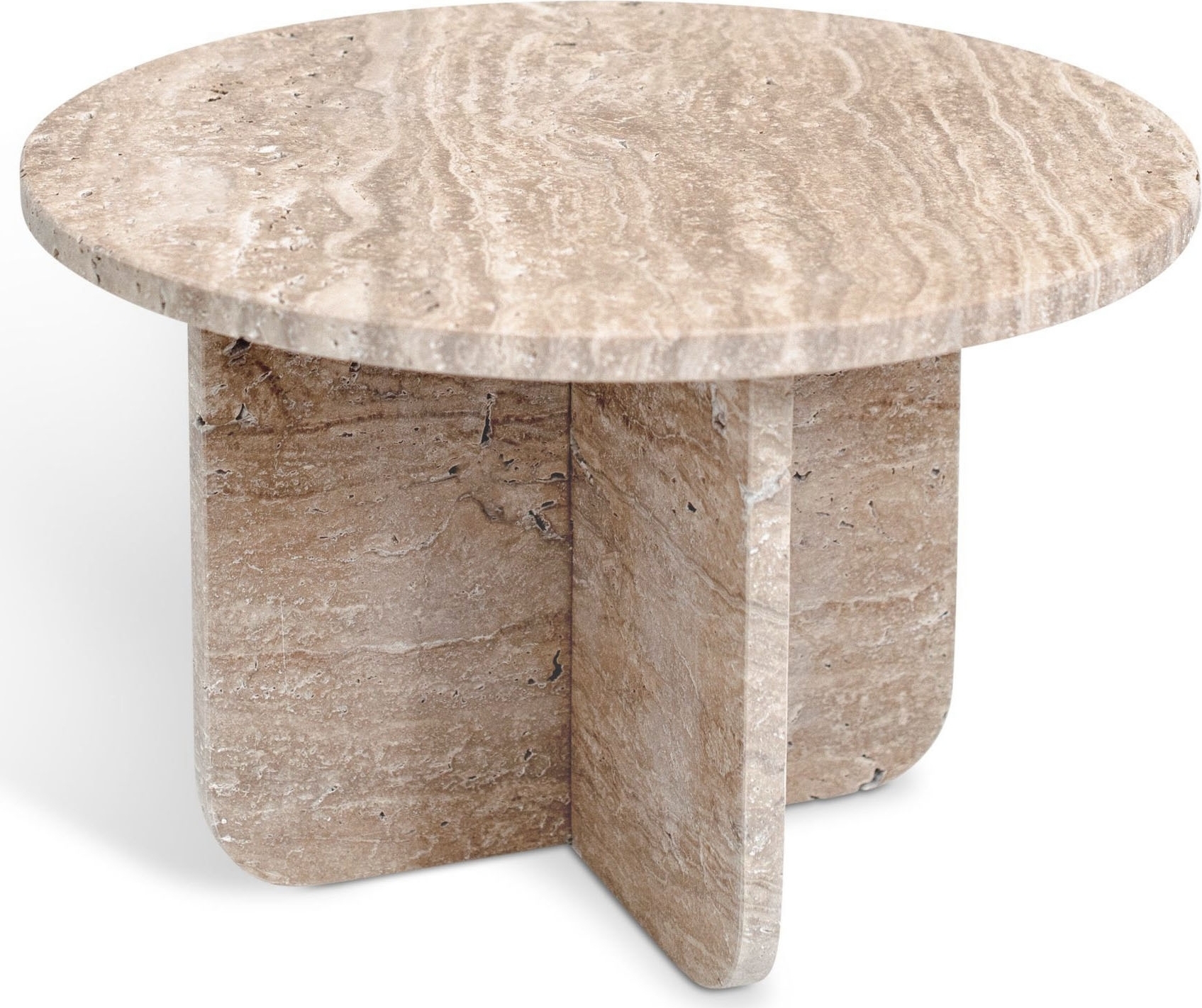 Level lampebord i marmor �50 cm - Travertin