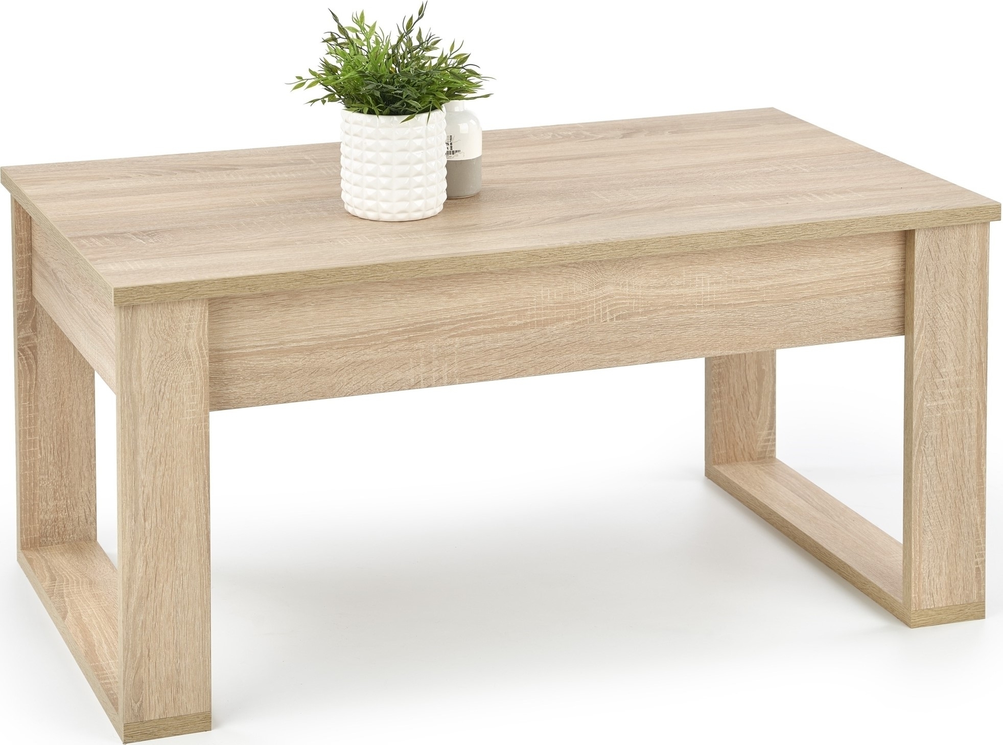 Nidelv salongbord 110x 60 cm - Sonoma eik + Tekstilpleie for m?bler