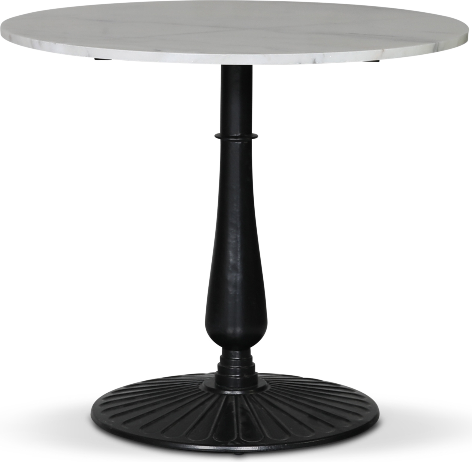 Flair rundt spisebord �85 cm - Mystery E100 fot / Lys marmor