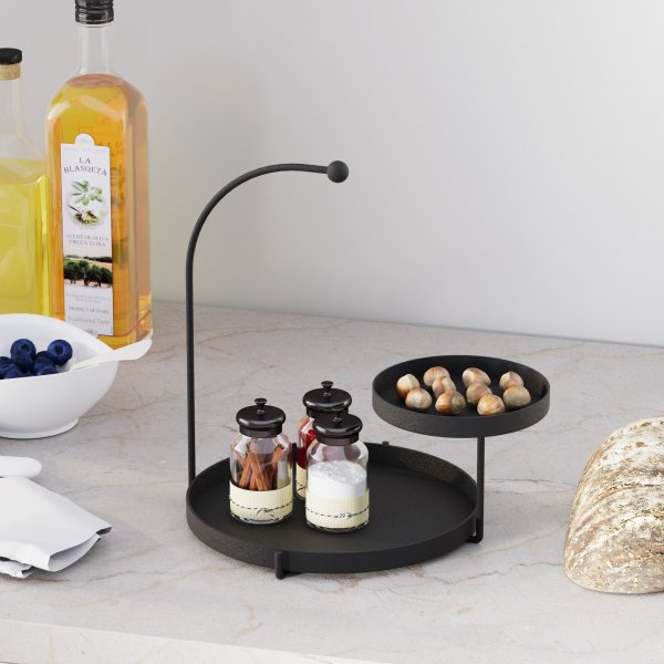 Knidos dekorativ tallerken - Svart Knidos dekorativ tallerken - Svart