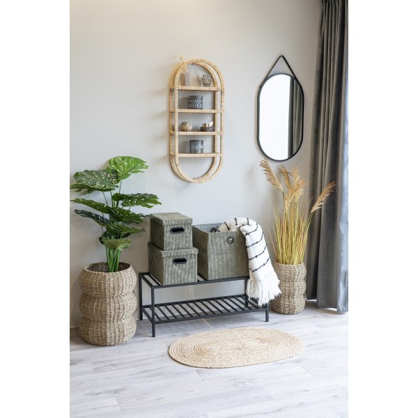 Augusta oppbevaringsbokser med lokk - Olivengrønn Augusta oppbevaringsbokser med lokk - Olivengrønn