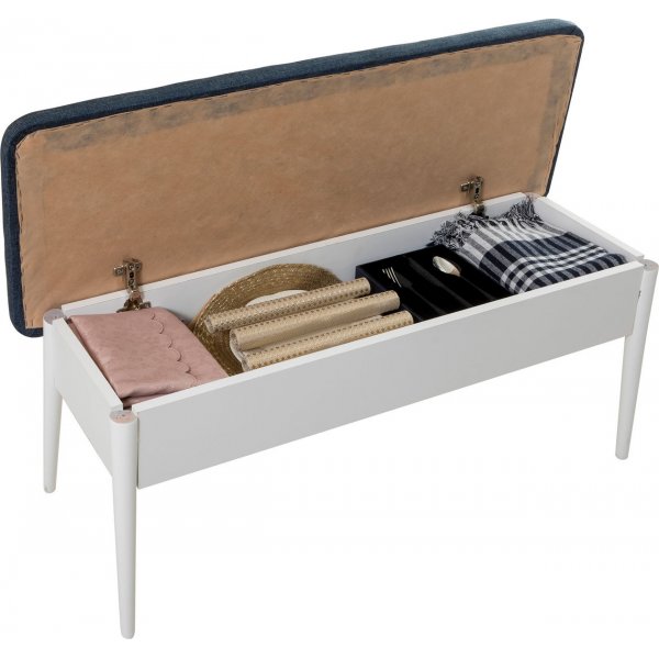 Vina 1048 spisegruppe - Hvit/mrkebl