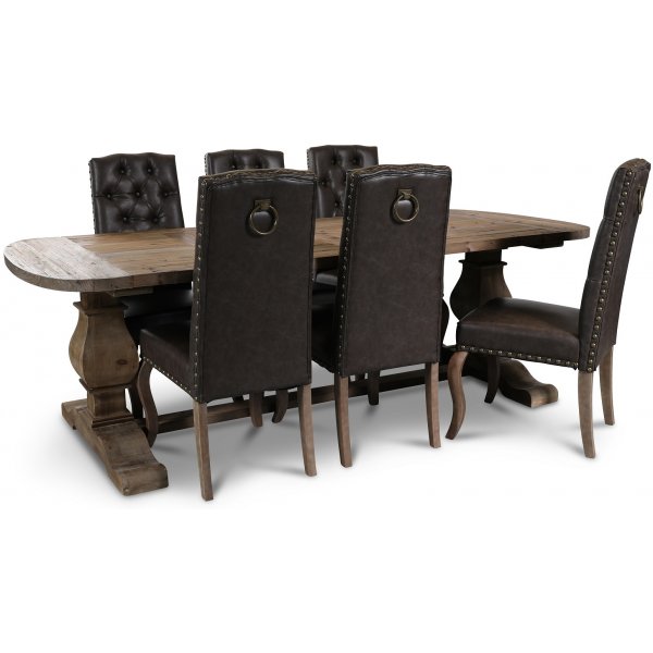 Nottredam spisestol - Mørkebrun PU Nottredam spisestol - Mørkebrun PU