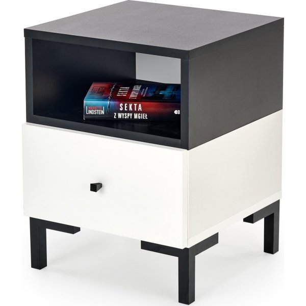 Chantelle nattbord - Hvit/svart