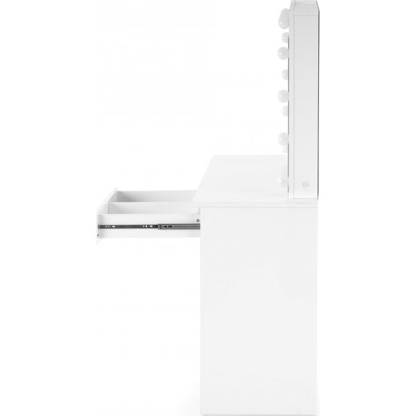 Facada hvitt toalettbord med belysning 94 x 43 cm Facada hvitt toalettbord med belysning 94 x 43 cm