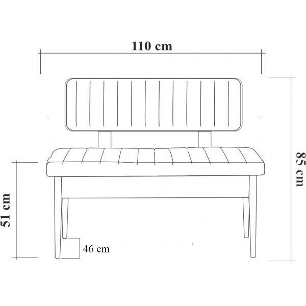 Vina 1048 spisegruppe - Hvit/mrkebl