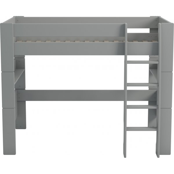 For barn høy loftseng 90 x 200 cm - Grå For barn høy loftseng 90 x 200 cm - Grå