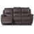 Enjoy Hollywood recliner sofa - 3-seter (el) i mrkebrunt mikrofiber