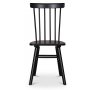Sintorp spisegruppe, rundt spisebord 115 cm inkludert 4 stk. Orust pinnestoler - svart marmor (laminat)