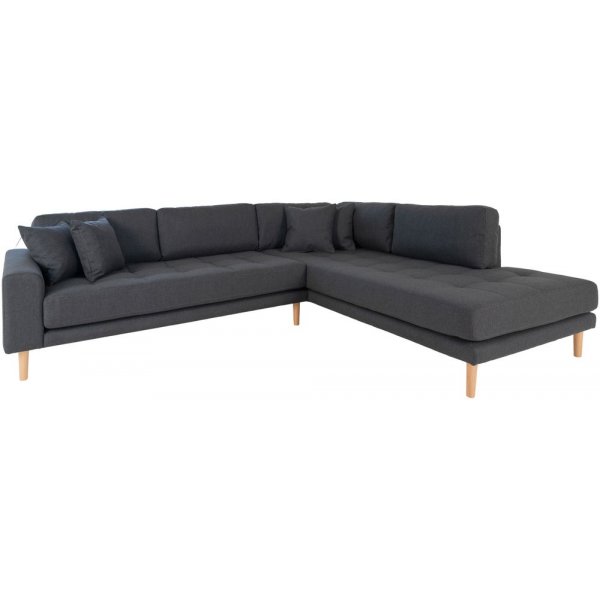 Lido Hjørnesofa med åpen finish - Mørkegrå Lido Hjørnesofa med åpen finish - Mørkegrå