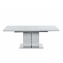 Rartliff spisebord 160-200 cm uttrekkbart - Hvit / Metall