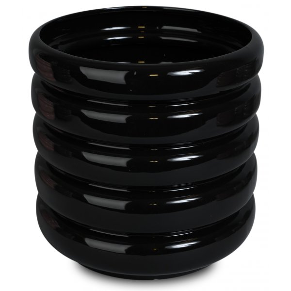 Krukke Wheels H24,5 cm - Svart