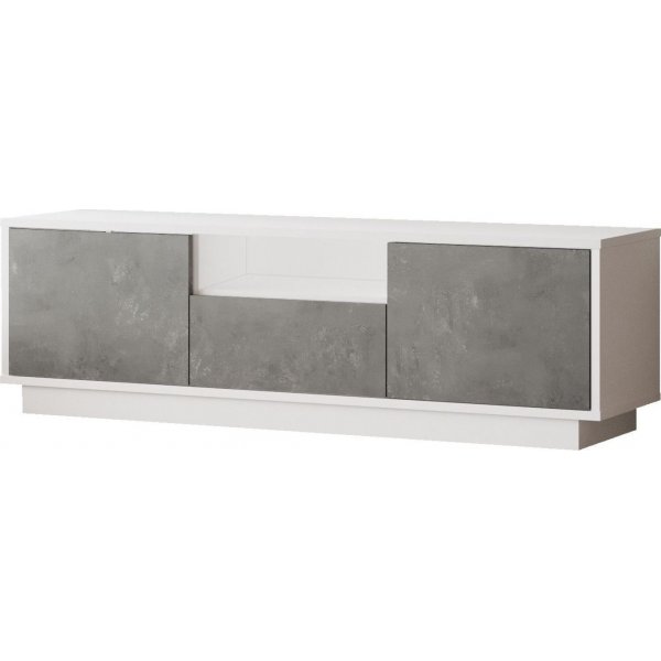 Luvio mediebenk 3 - Slv/hvit