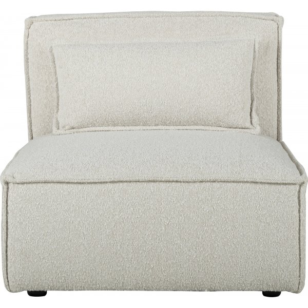 Nees modulsofa - midtseksjon - Stone White + Tekstilrens for mbler
