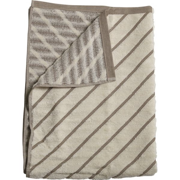 Masumi stripe hndkle - Brun