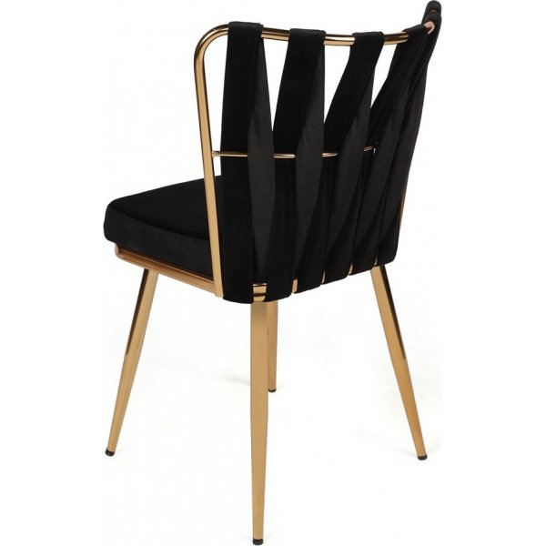 Kozako spisestolsett - Sort/gull Kozako spisestolsett - Sort/gull