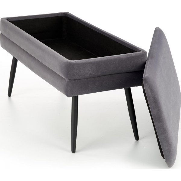 Darnell benk - Grå/svart Darnell benk - Grå/svart