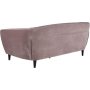 Felicia 3-seters sofa - Rosa (Flyel)