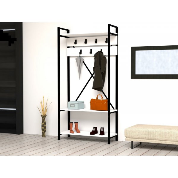 Alven hallmøbler - Hvit/grå Alven hallmøbler - Hvit/grå