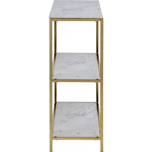 Alisma bokhylle 69,5 cm - Hvit marmor/gull Alisma bokhylle 69,5 cm - Hvit marmor/gull