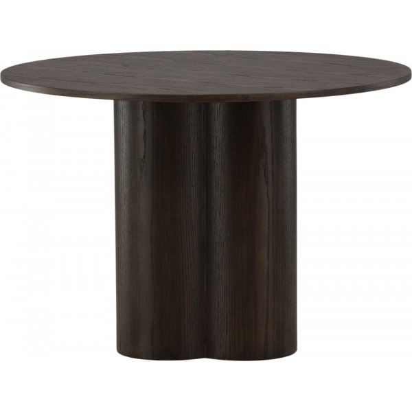 Spisebord Olivia rundt 110 cm semsket skinn Spisebord Olivia rundt 110 cm semsket skinn
