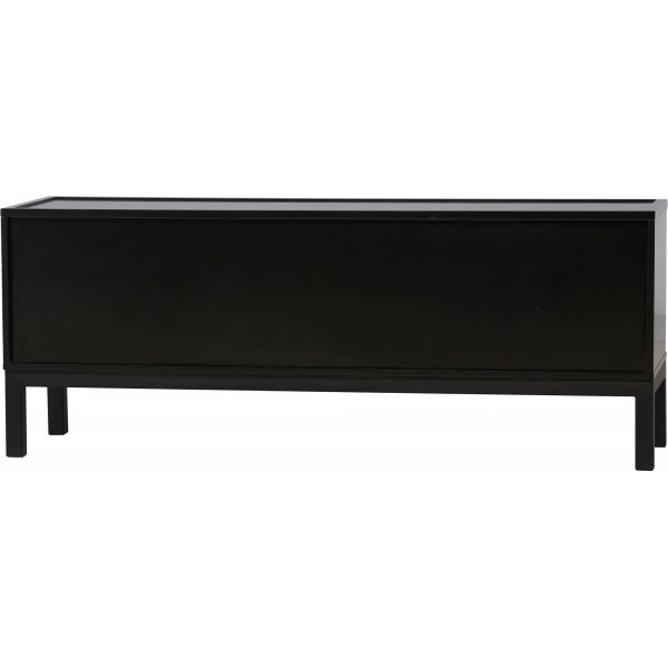 Alcoa mediabenk 150 cm - Sort