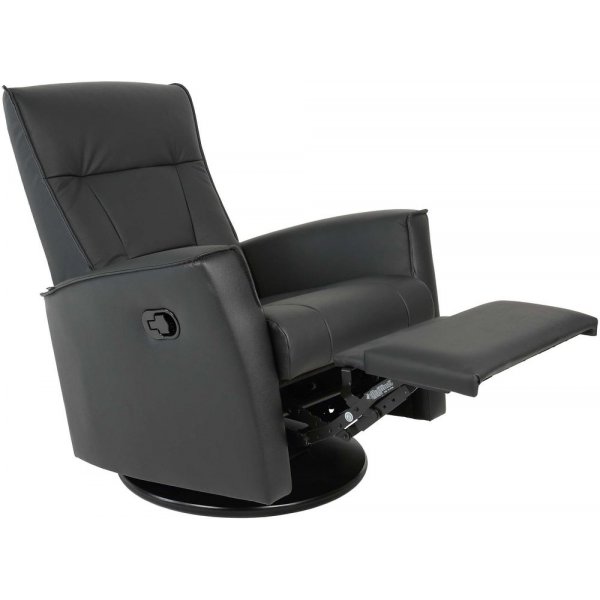 Hjellegjerde Ullstein manuell hvilestol - Svart (kunstl�r)