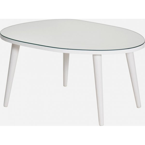 Gusto salongbord 75 x 55 cm - Hvit