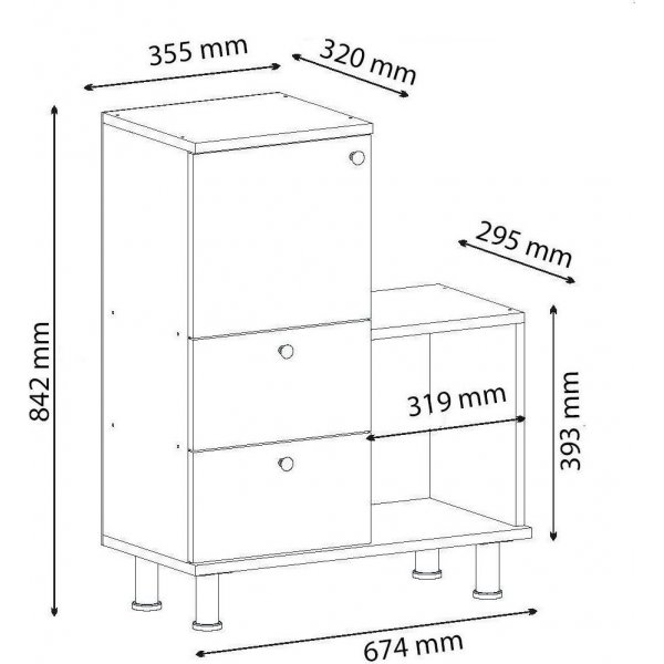 Pamir skap - Hvit Pamir skap - Hvit