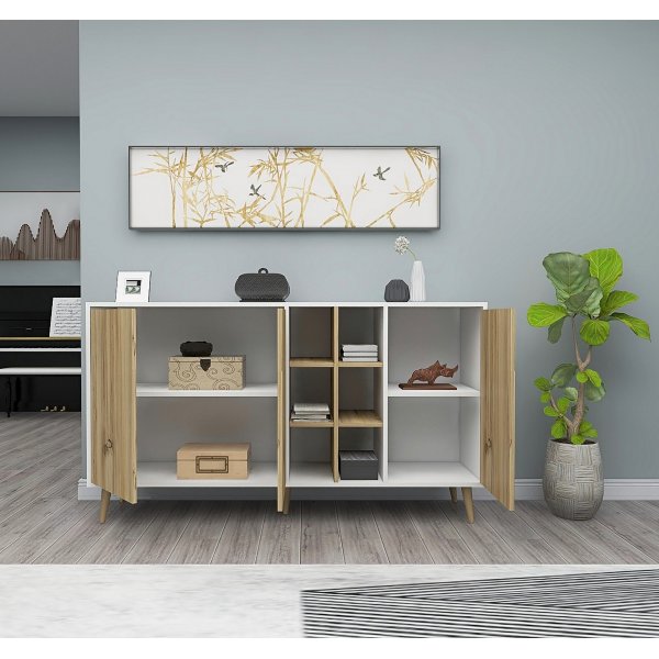 Bordskjenk - Eik/hvit Bordskjenk - Eik/hvit