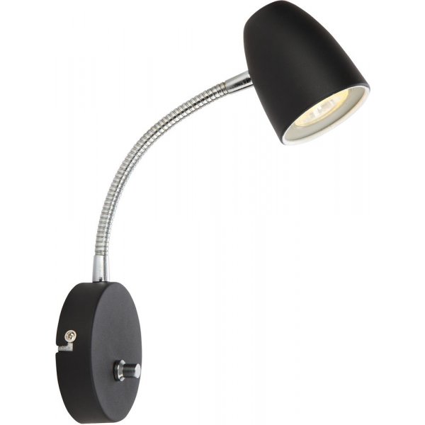 Vegglampe Sandnes - Svart/krom