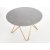 Nocture rundt spisebord 120 cm i diameter - Gr marmorfoliering/gull