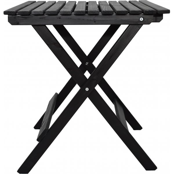 Wilma utegruppebord 65 x 65 cm inkl. 2 stk Knohult stoler - Sort Wilma utegruppebord 65 x 65 cm inkl. 2 stk Knohult stoler - Sort