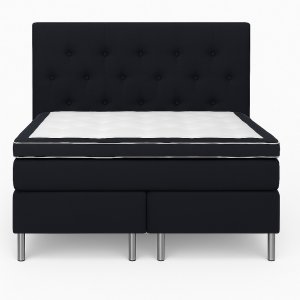 Hilton Deluxe kontinentalseng 180200 cm med sengegavl - Mrkegr