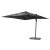 Tobago parasoll  300 cm - Sort