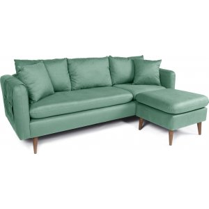 Sofia divan sofa hyre - Lysegrnn