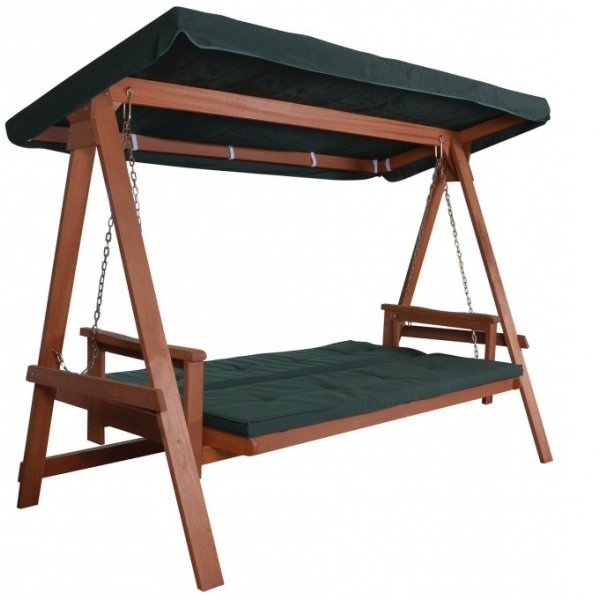 Hengekøye i tre med sammenleggbar ryggstøtte Hengekøye i tre med sammenleggbar ryggstøtte