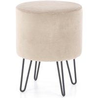 Rolph skammel - Beige/svart Rolph skammel - Beige/svart