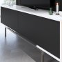 Force TV-stativ - Svart/hvit/slv