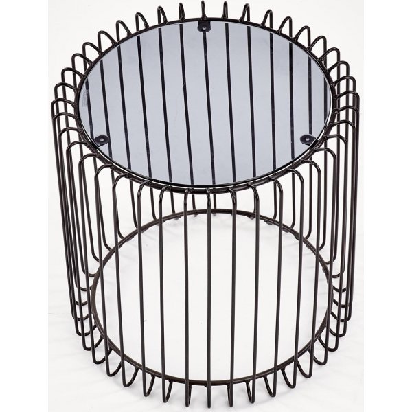 Sofabord Kaba - Glass & Sort Sofabord Kaba - Glass & Sort