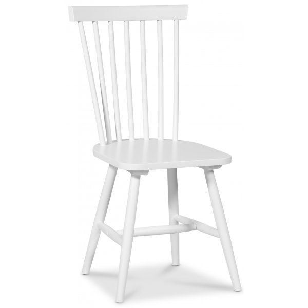 Pose spisegruppe: Bord Ø130 cm inkludert 4 stk Fårö pinnestoler - Hvitbeiset eik Pose spisegruppe: Bord Ø130 cm inkludert 4 stk Fårö pinnestoler - Hvitbeiset eik