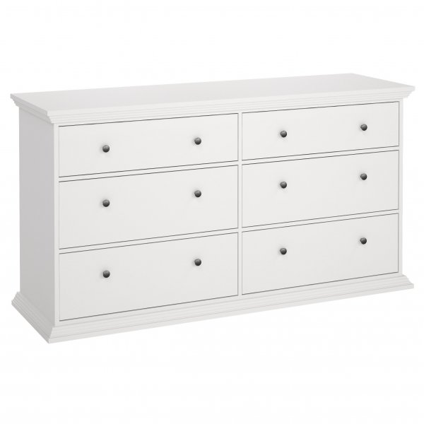 North Dobbel kommode med 6 skuffer