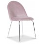 Plaza spisegruppe, marmorbord med 4 st Plaza flyelstoler - Rosa/Hvit/Krom